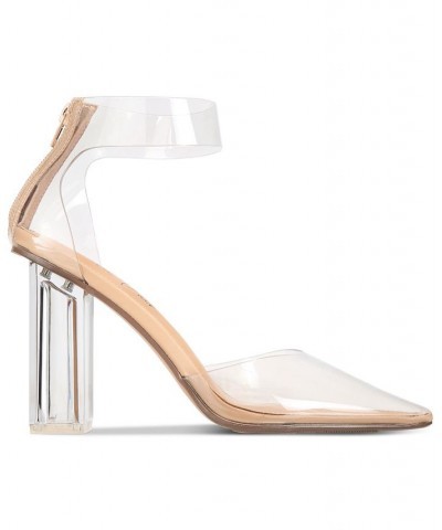 Dellie Ankle-Strap Pumps Tan/Beige $20.68 Shoes