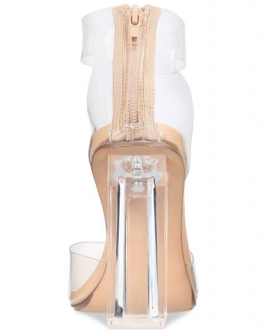 Dellie Ankle-Strap Pumps Tan/Beige $20.68 Shoes