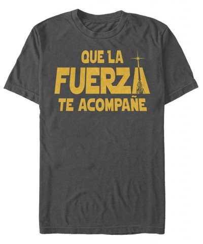 Men's Fuerza to Acompane Short Sleeve Crew T-shirt Gray $19.59 T-Shirts