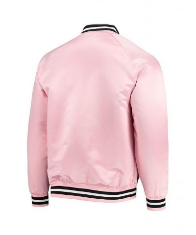 Men's Pink Inter Miami CF Raglan Full-Snap Jacket $51.60 Jackets