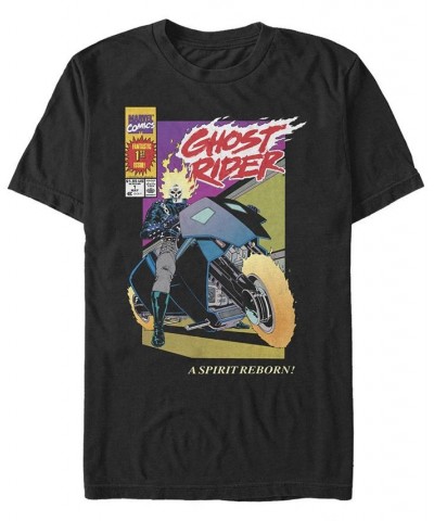 Men's Ghost Rider New Short Sleeve Crew T-shirt Black $16.45 T-Shirts