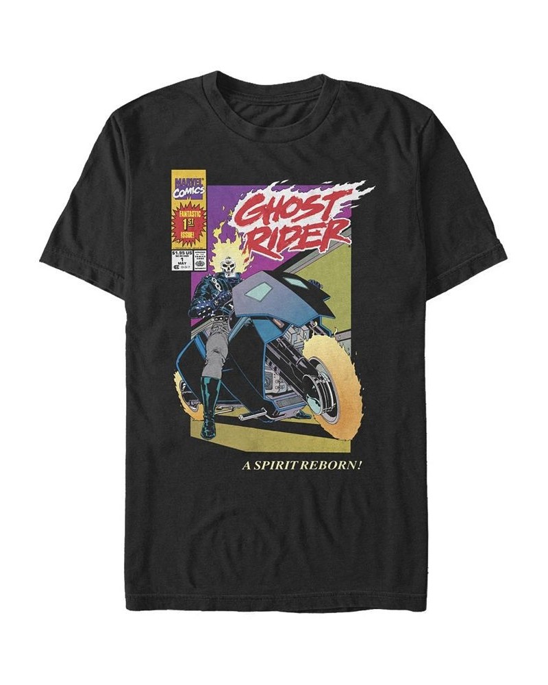 Men's Ghost Rider New Short Sleeve Crew T-shirt Black $16.45 T-Shirts