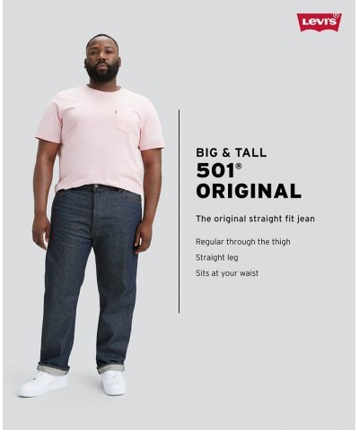 Men's Big & Tall 501 Original Shrink to Fit Jeans Blue $33.60 Jeans