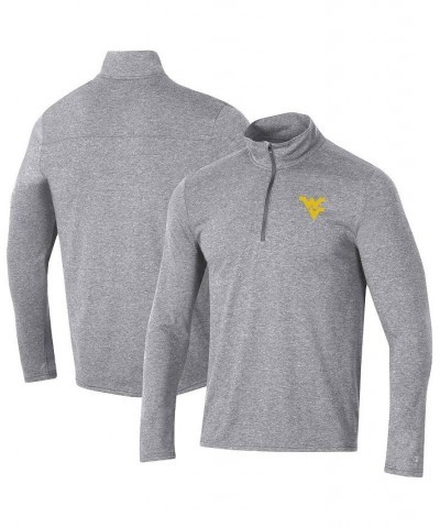 Men's Heathered Gray West Virginia Mountaineers Field Day Team Quarter-Zip Jacket $31.19 Jackets