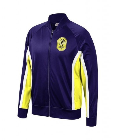 Men's Navy Nashville SC Championship Game Raglan Full-Zip Track Jacket $52.50 Jackets