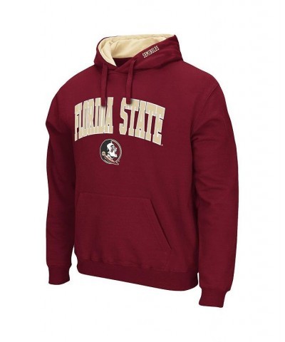 Men's Garnet Florida State Seminoles Arch & Logo 3.0 Pullover Hoodie $32.39 Sweatshirt