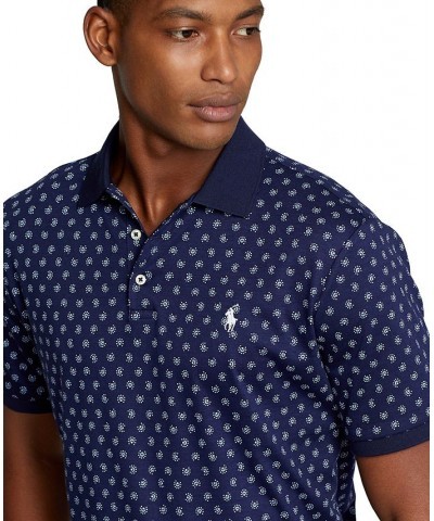 Men's Classic-Fit Soft Cotton Polo Shirt Blue $62.10 Polo Shirts