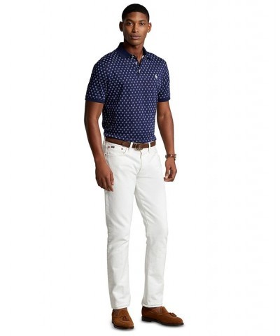 Men's Classic-Fit Soft Cotton Polo Shirt Blue $62.10 Polo Shirts