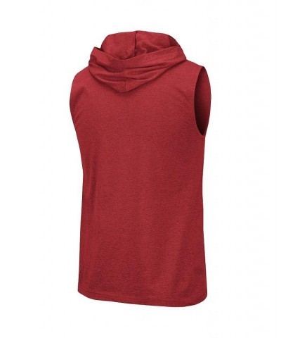 Men's Heathered Cardinal Iowa State Cyclones Varsity Hoodie Tank Top $17.60 T-Shirts