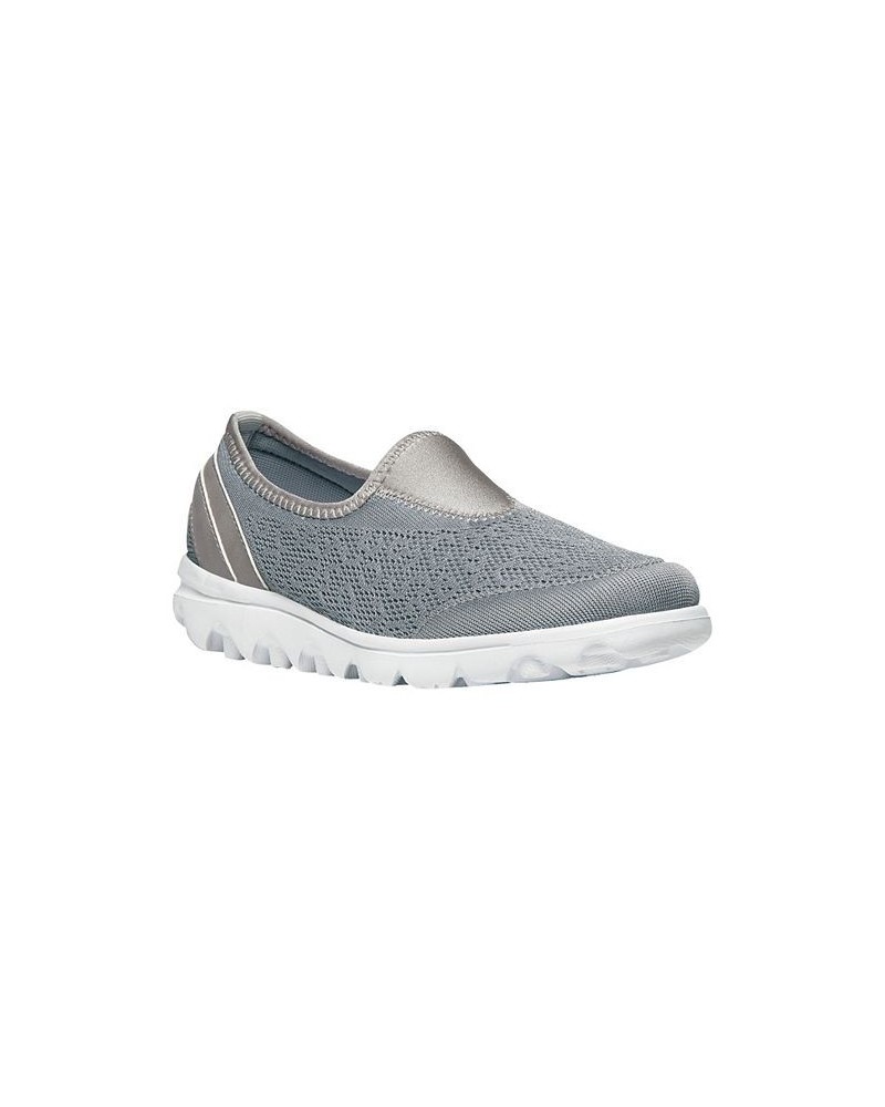 Women's Travelactive Slip On Sneaker Silver $41.25 Shoes