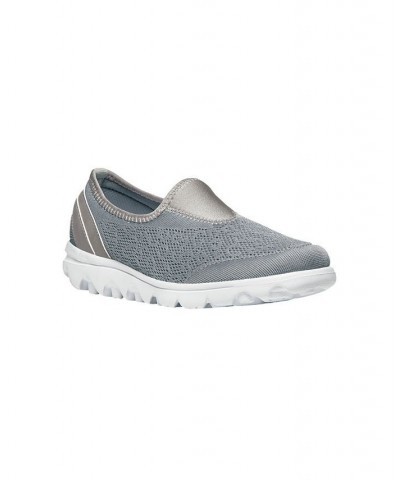 Women's Travelactive Slip On Sneaker Silver $41.25 Shoes