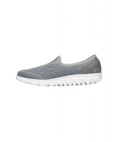 Women's Travelactive Slip On Sneaker Silver $41.25 Shoes