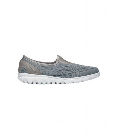 Women's Travelactive Slip On Sneaker Silver $41.25 Shoes