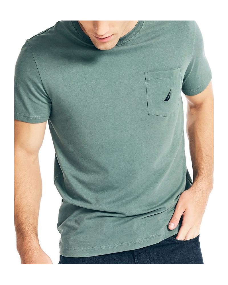 Men's Classic-Fit Solid Crew Neck Pocket T-Shirt PD07 $14.96 T-Shirts