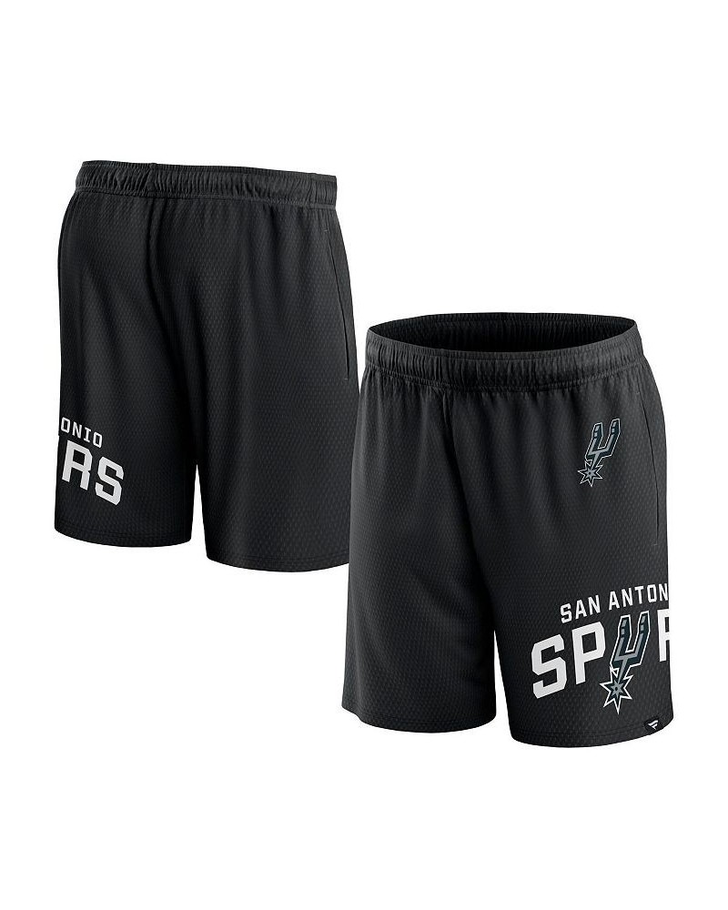 Men's Branded Black San Antonio Spurs Free Throw Mesh Shorts $16.80 Shorts