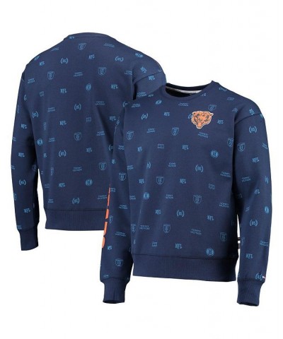 Men's Navy Chicago Bears Reid Graphic Pullover Sweatshirt $36.90 Sweatshirt