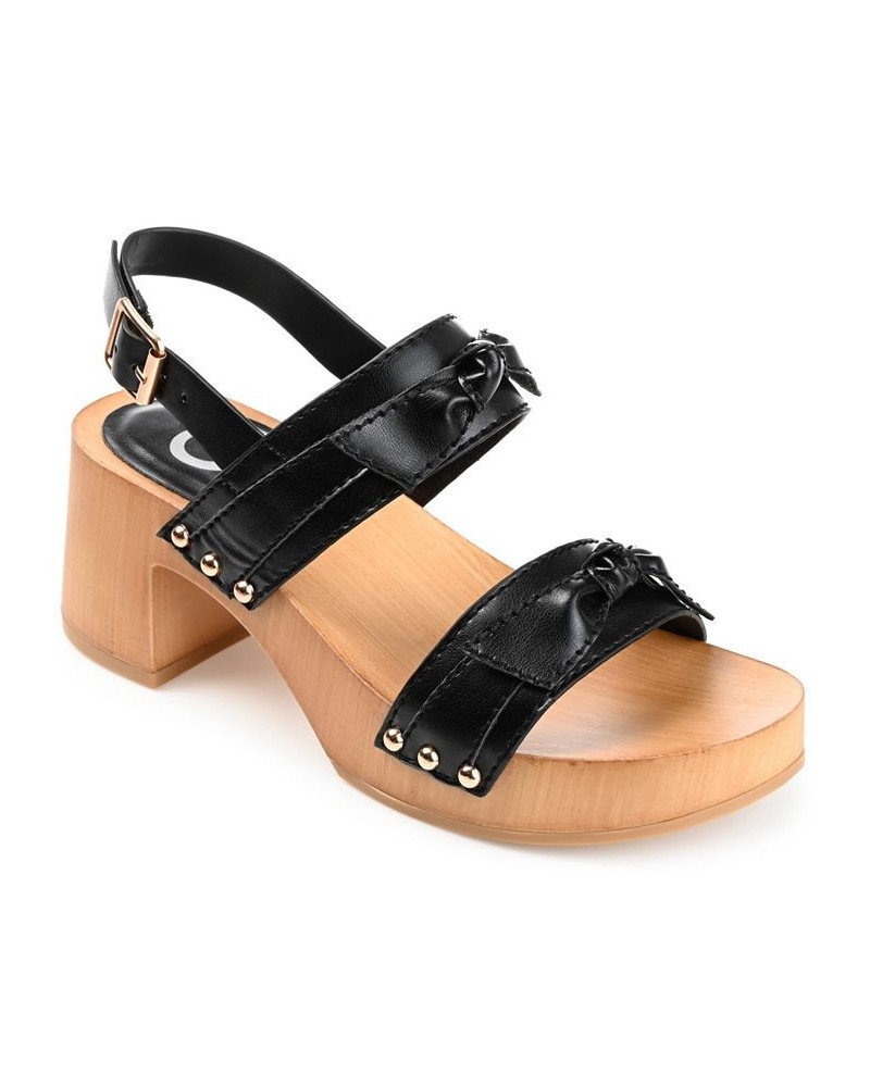 Women's Tia Platform Sandals Black $53.90 Shoes