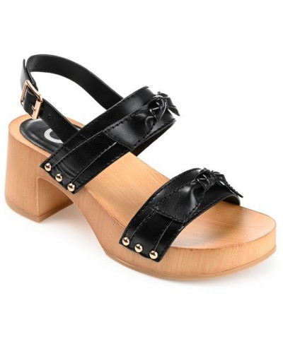 Women's Tia Platform Sandals Black $53.90 Shoes