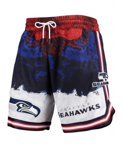 Men's Navy, Red Seattle Seahawks Americana Shorts $45.10 Shorts