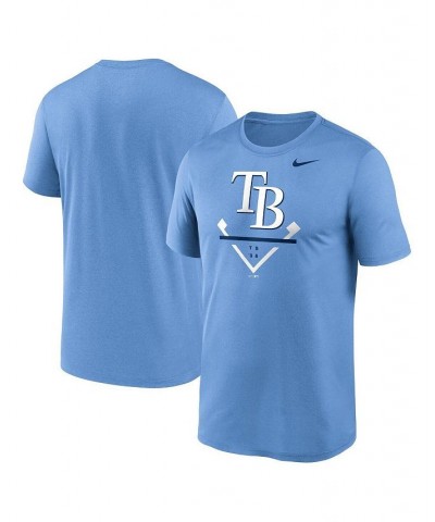 Men's Light Blue Tampa Bay Rays Icon Legend T-shirt $27.49 T-Shirts