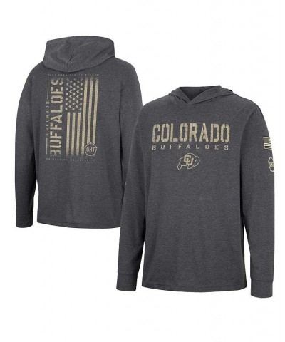 Men's Charcoal Colorado Buffaloes Team OHT Military-Inspired Appreciation Hoodie Long Sleeve T-shirt $29.14 T-Shirts
