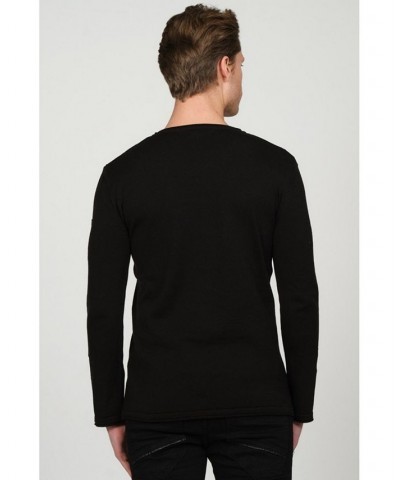 Men's Modern Distorted Sweater Black $43.05 Sweaters