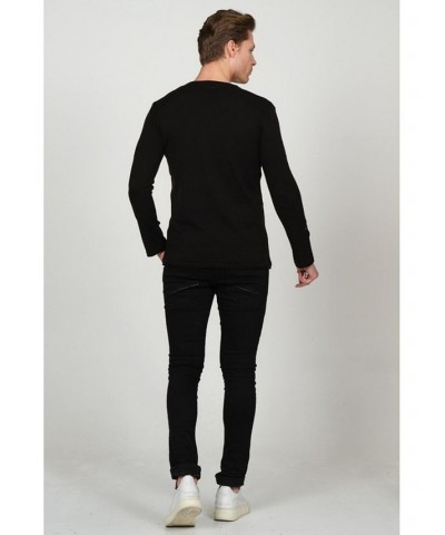 Men's Modern Distorted Sweater Black $43.05 Sweaters