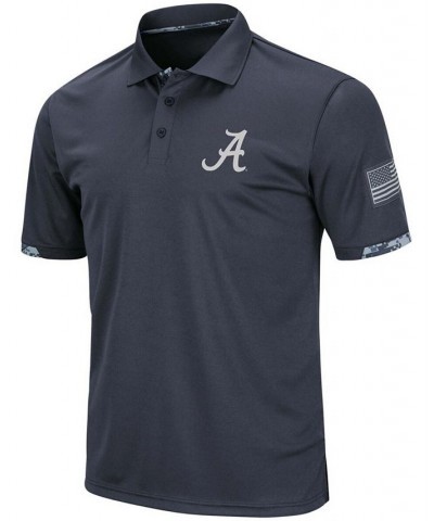 Men's Charcoal Alabama Crimson Tide OHT Military-Inspired Appreciation Digital Camo Polo Shirt $23.65 Polo Shirts