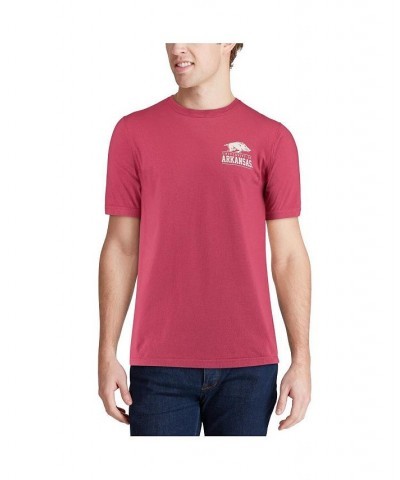 Men's Cardinal Arkansas Razorbacks Comfort Colors Campus Icon T-shirt $25.19 T-Shirts