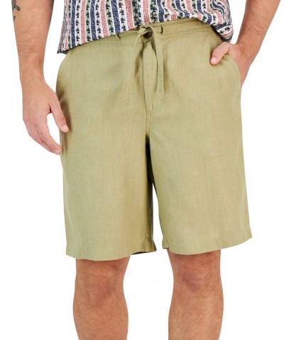 Men's 100% Linen Drawstring Shorts PD05 $14.08 Shorts