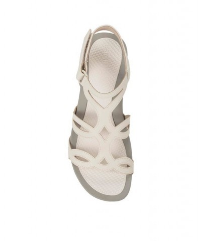 Women's Raeanne Wedge Sandal Ivory/Cream $46.28 Shoes