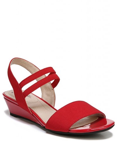 Yolo Ankle Strap Sandals Red $34.40 Shoes