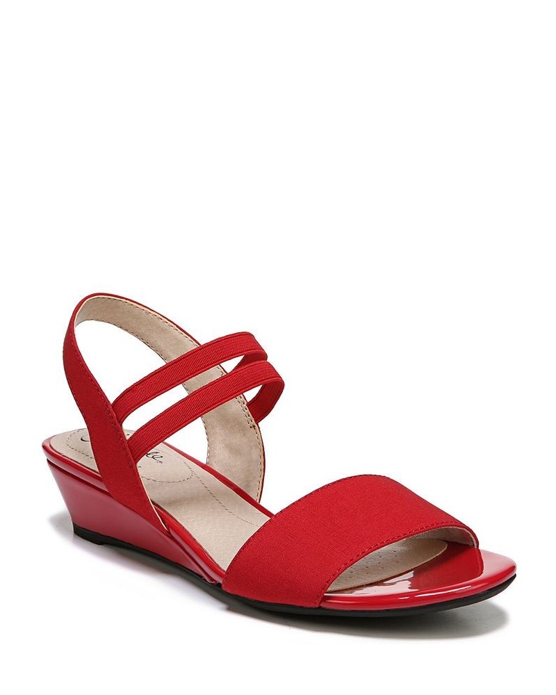 Yolo Ankle Strap Sandals Red $34.40 Shoes