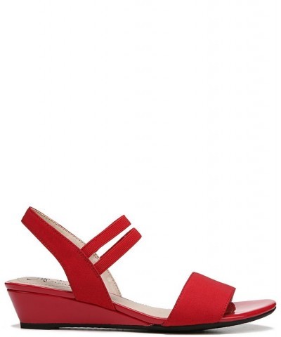 Yolo Ankle Strap Sandals Red $34.40 Shoes