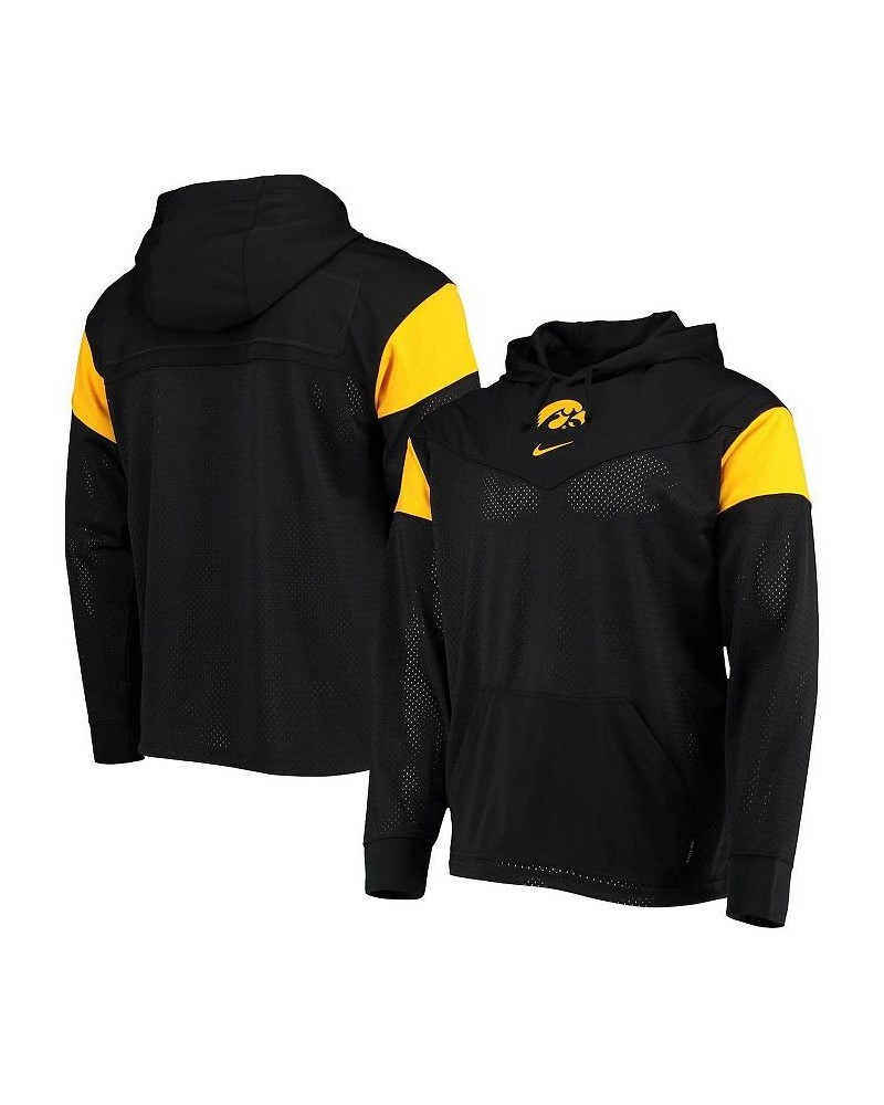 Men's Black Iowa Hawkeyes Sideline Jersey Pullover Hoodie $55.00 Sweatshirt