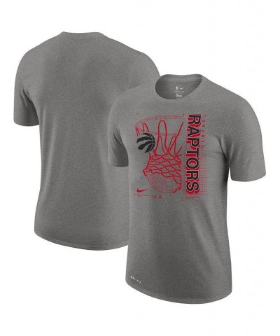 Men's Heathered Gray Toronto Raptors Essential Hoop Performance T-shirt $19.43 T-Shirts