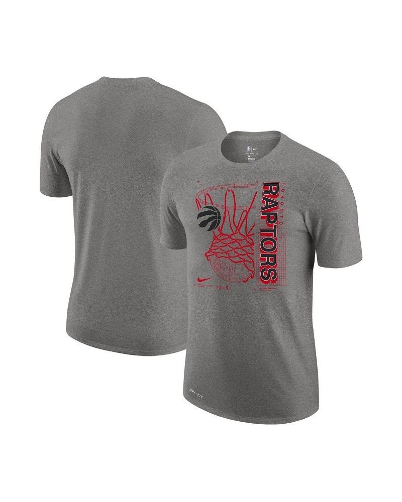 Men's Heathered Gray Toronto Raptors Essential Hoop Performance T-shirt $19.43 T-Shirts