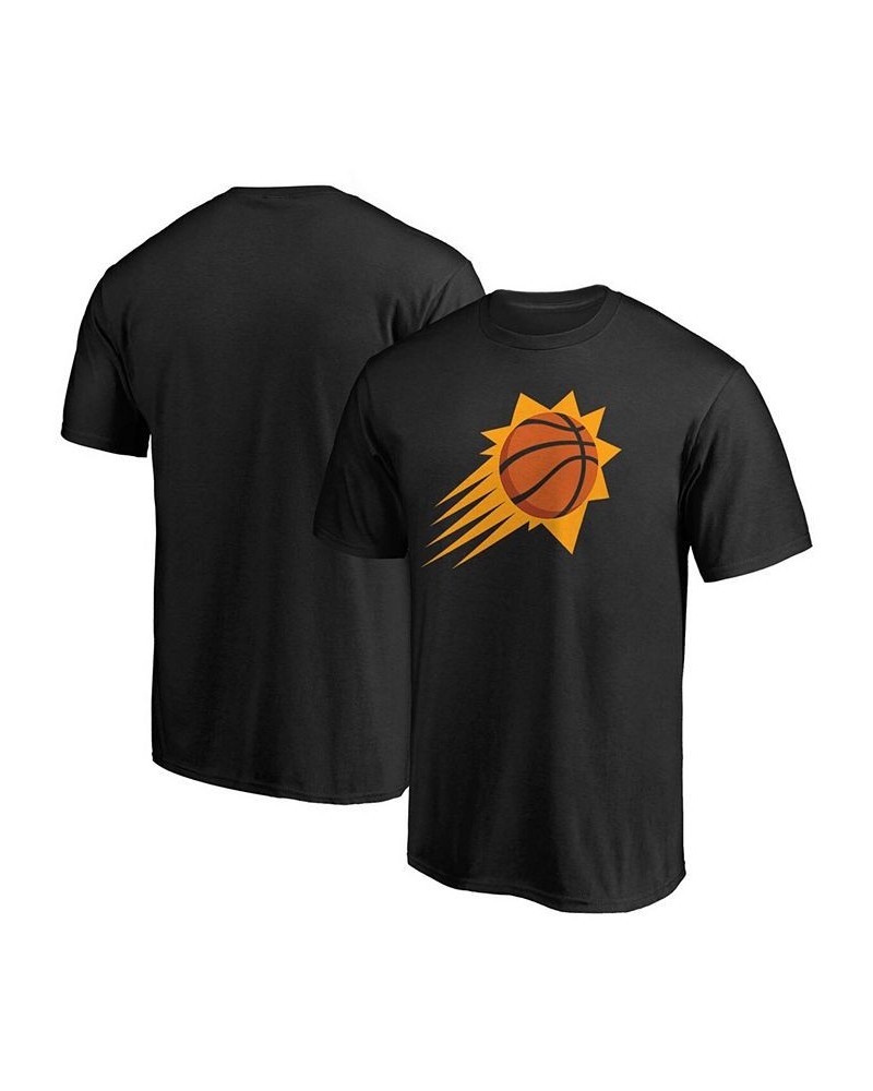 Men's Big and Tall Black Phoenix Suns Primary Team Logo T-shirt $12.40 T-Shirts