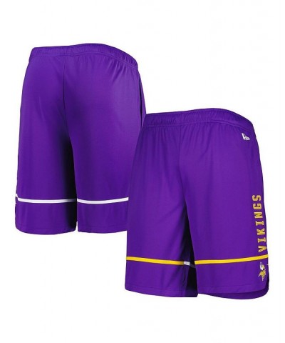 Men's Purple Minnesota Vikings Combine Authentic Rusher Training Shorts $30.24 Shorts