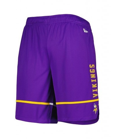 Men's Purple Minnesota Vikings Combine Authentic Rusher Training Shorts $30.24 Shorts