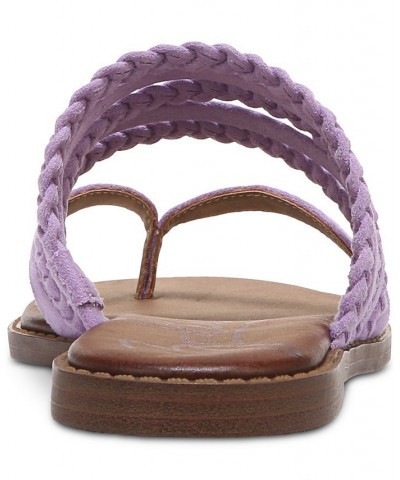 Women's Cary Braided Strappy Thong Flip Flop Slide Sandals PD01 $30.36 Shoes