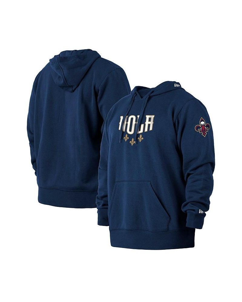 Men's Navy New Orleans Pelicans 2021/22 City Edition Big and Tall Pullover Hoodie $31.02 Sweatshirt