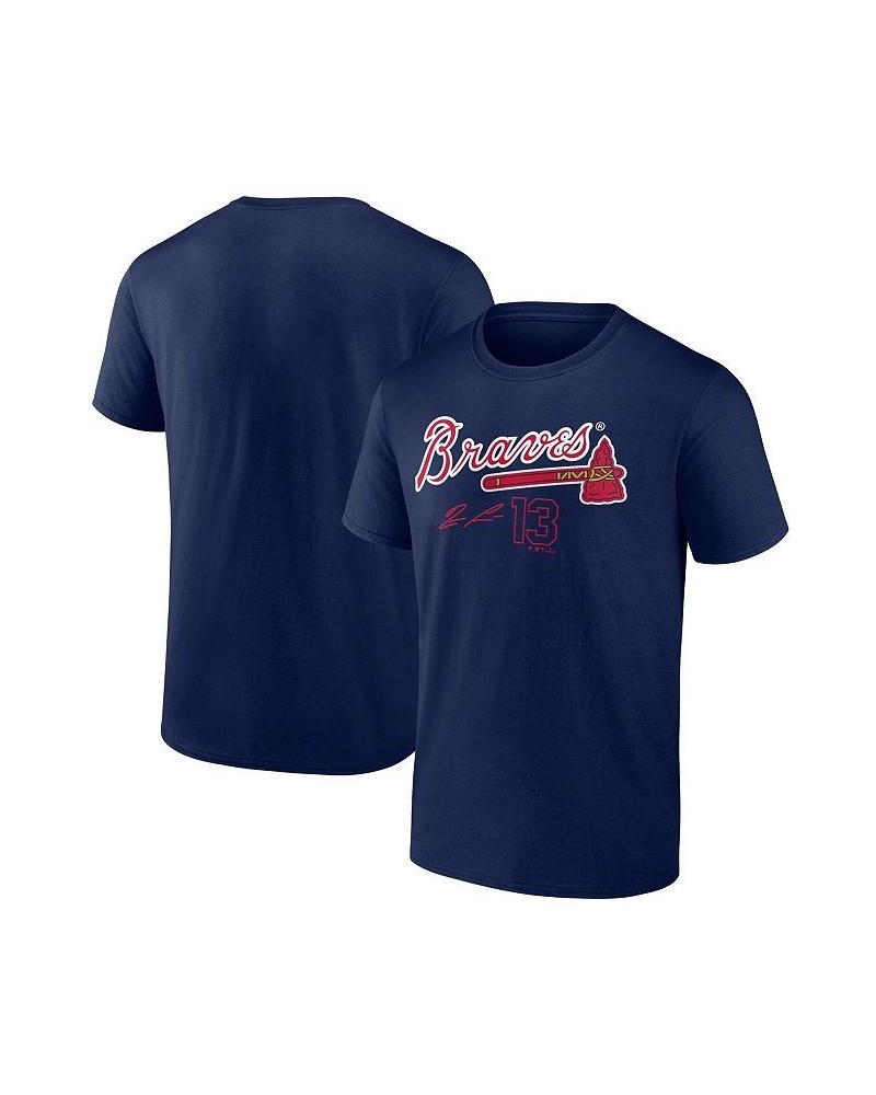 Men's Branded Ronald Acuna Jr. Navy Atlanta Braves Player Name and Number T-shirt $20.13 T-Shirts