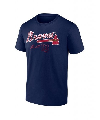 Men's Branded Ronald Acuna Jr. Navy Atlanta Braves Player Name and Number T-shirt $20.13 T-Shirts