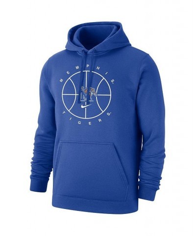 Men's Royal Memphis Tigers Basketball Icon Club Fleece Pullover Hoodie $42.50 Sweatshirt