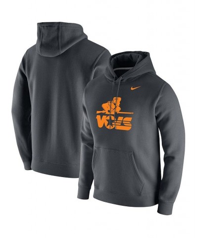 Men's Charcoal Tennessee Volunteers Vintage-Inspired School Logo Pullover Hoodie $38.25 Sweatshirt