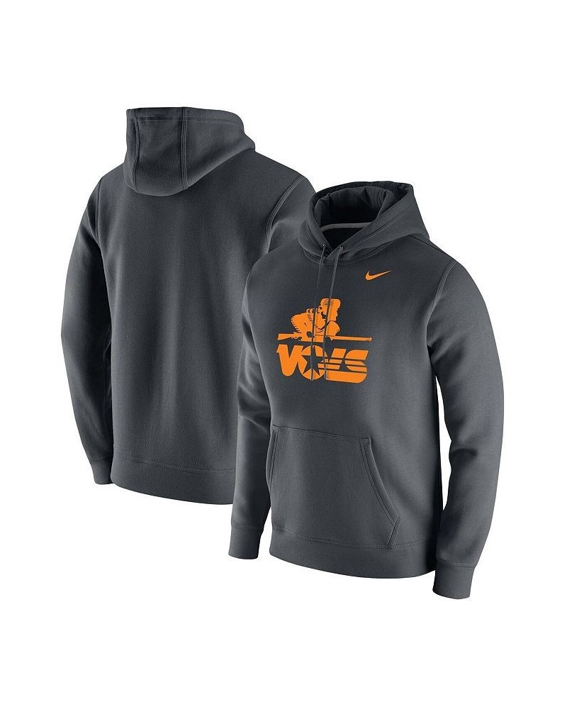 Men's Charcoal Tennessee Volunteers Vintage-Inspired School Logo Pullover Hoodie $38.25 Sweatshirt