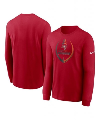 Men's Red Tampa Bay Buccaneers Icon Legend Long Sleeve T-shirt $23.21 T-Shirts