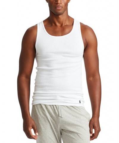 Men's Cotton Undershirt Tank Top 5-Pack White $35.02 Undershirt