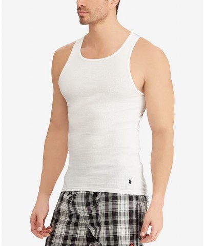 Men's Cotton Undershirt Tank Top 5-Pack White $35.02 Undershirt